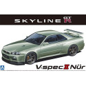 Aoshima - NISSAN BNR34 SKYLINE GT-R V-spec II Nur. '02 (MODEL CAR No.134)