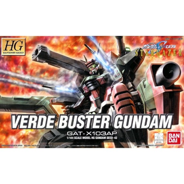 ロボット HG VERDE BUSTER GUNDAM GAT-X103AP Bandai High Grade (HG) 1/144 Gundam Seed GAT-X103AP Verde