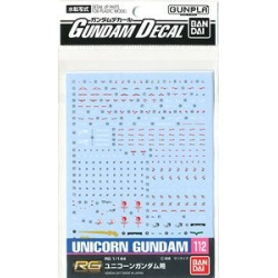 Gundam Decal 112 - RG 1/144 Unicorn Gundam