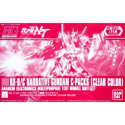 HG UC RX-9/C Narrative Gundam C-Packs (Clear Color)
